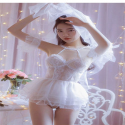 Sexy underwear pure desire bridal dress uniform