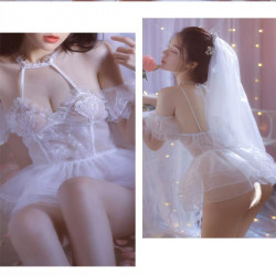 Sexy underwear pure desire bridal dress uniform